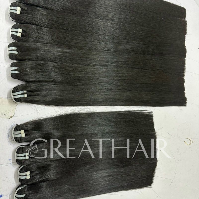 Natural color Weft two samples