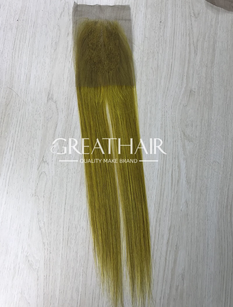 yellow closure 2x4 hair extensions