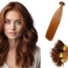 ceitic copper blonde Color straight Nano Tip hair extensions