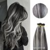 Piano 1B Natural 60ASH color straight weft hair extensions