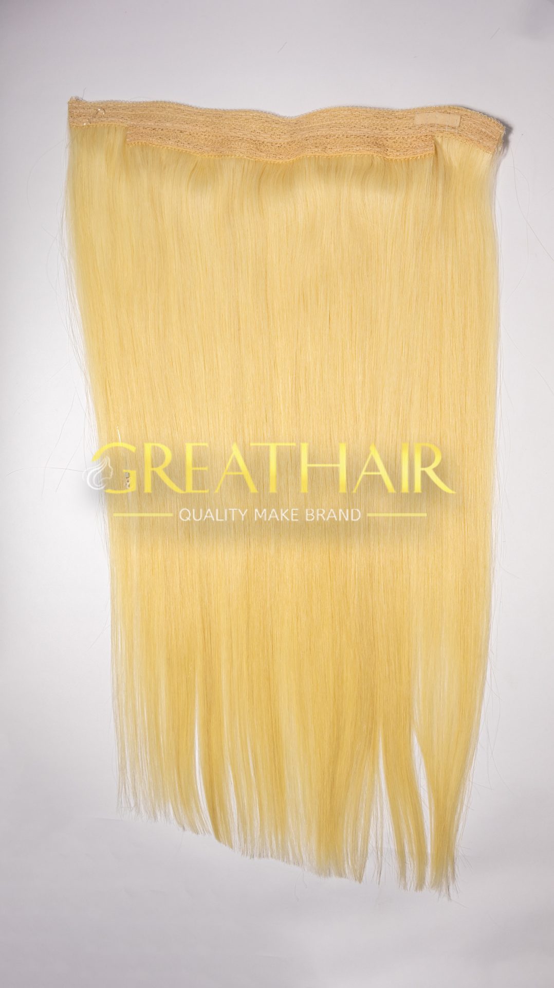 blonde-color-halo-straight-hair-extensions