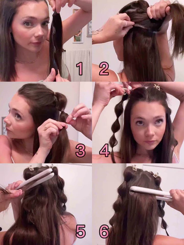 How to put your seamless clip in hair extensions?