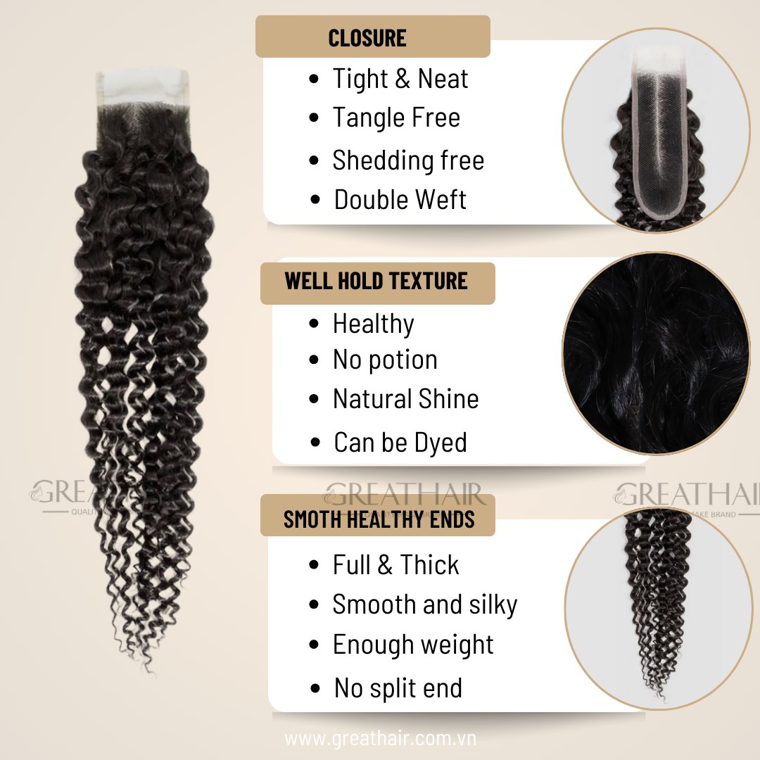 Body Wave 3 Bundles with Closure 4X4