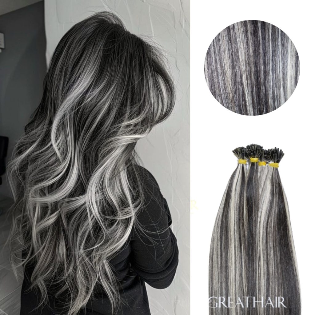 K-tip hair extensions