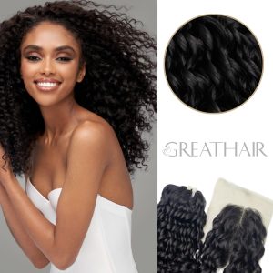1B Natural 2 Bundles with Closure pixie curly