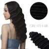 1B Natural color deep wavy Weft