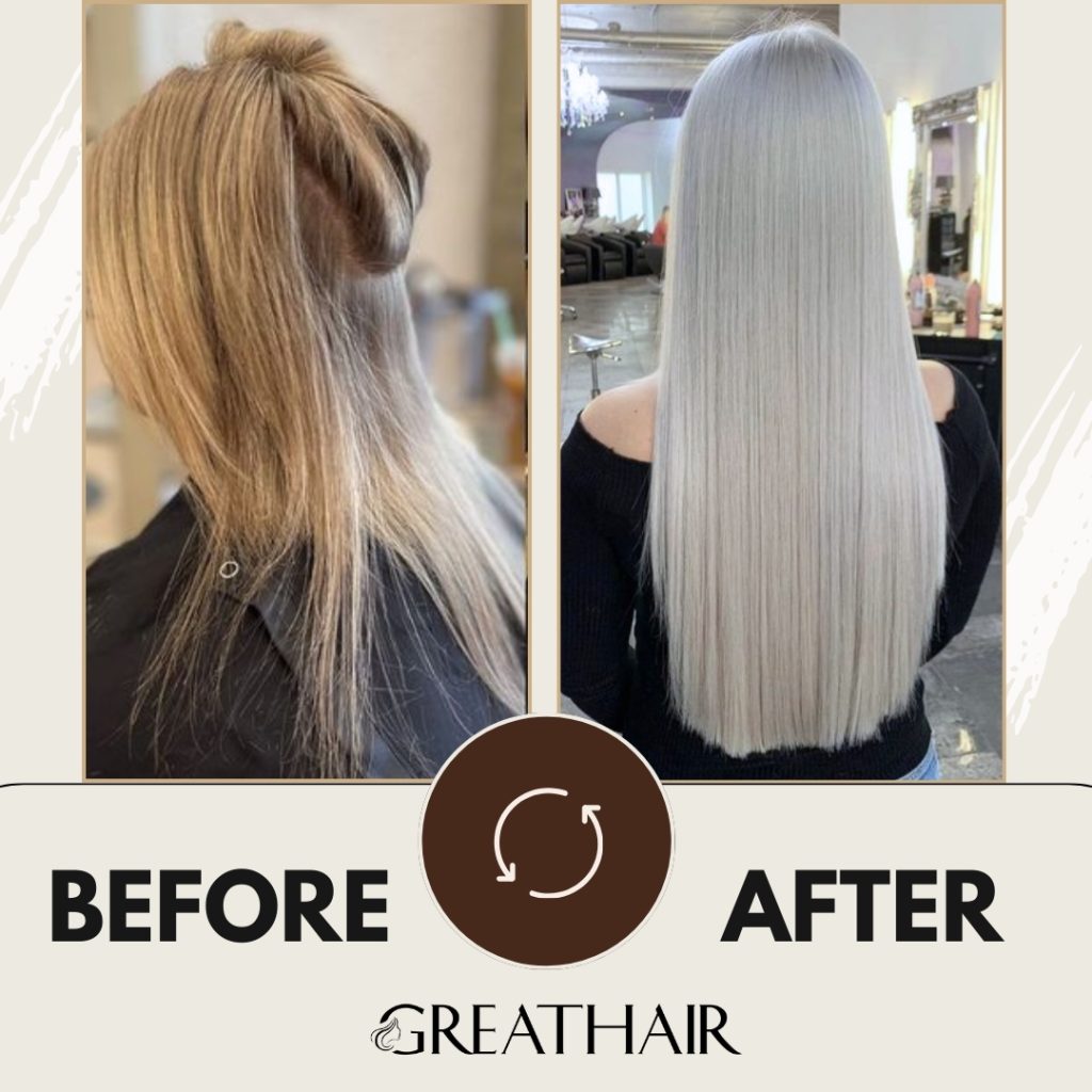 White Straight clip-in hair extensions 1 White Straight clip-in hair extensions