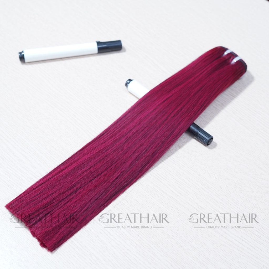 Straight Vietnamese Hair Showcases Density 6 Straight Vietnamese hair moves with gravity