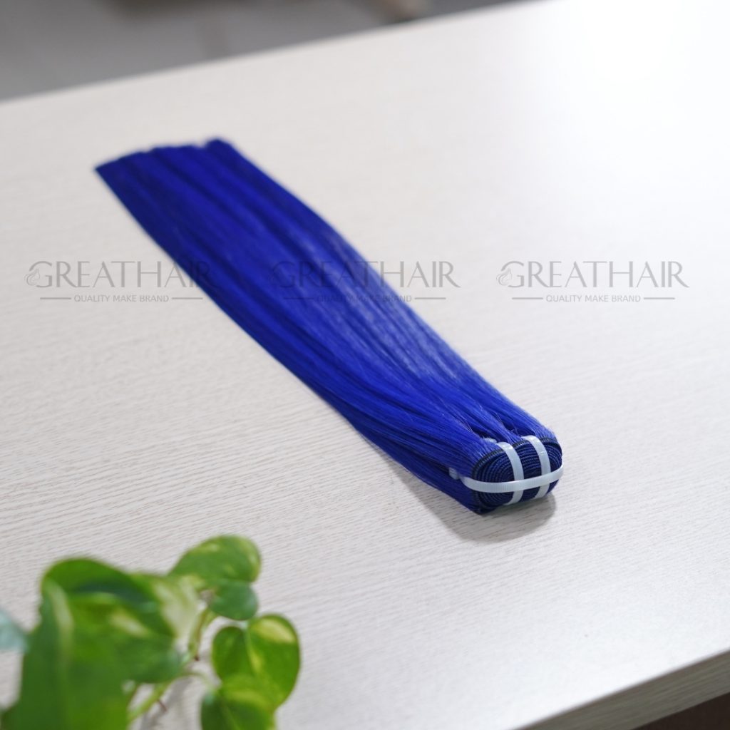 cobalt blue Bone straight weft Hair extensions 1 cobalt blue Bone straight weft Hair extensions
