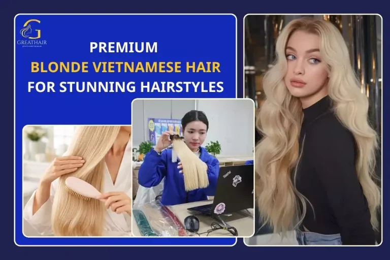Premium Blonde Vietnamese Hair For Stunning Hairstyles