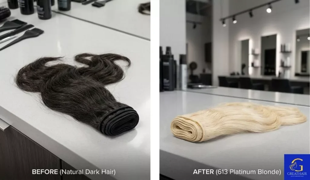 Rural Vietnamese hair donor with long natural untreated hair