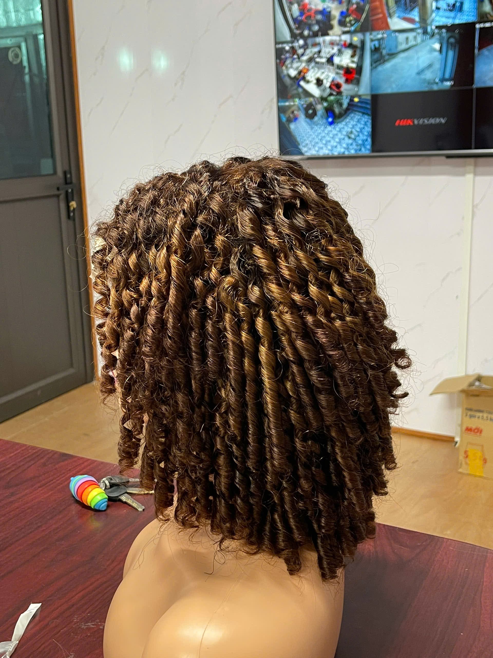 Closure wig ombre color