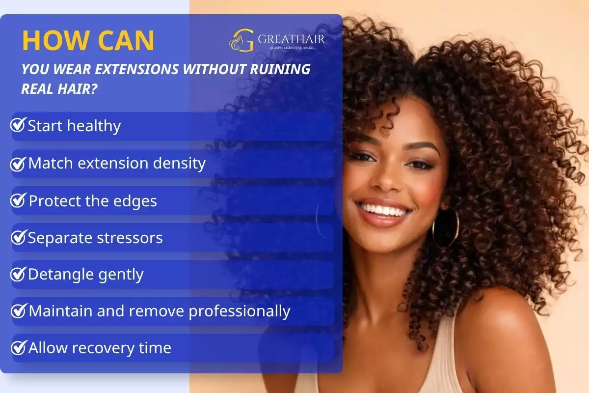 Do Hair Extensions Ruin Real Hair? 4 How Can You Wear Extensions Without Ruining Real Hair