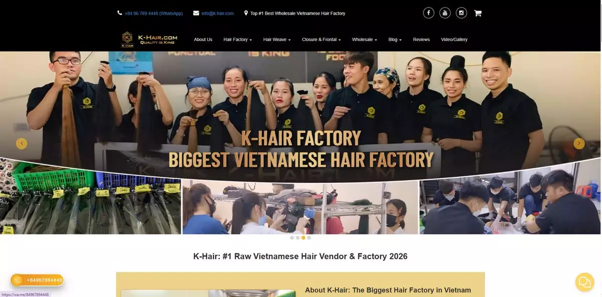 K Hair – A well-known brand of hair extensions