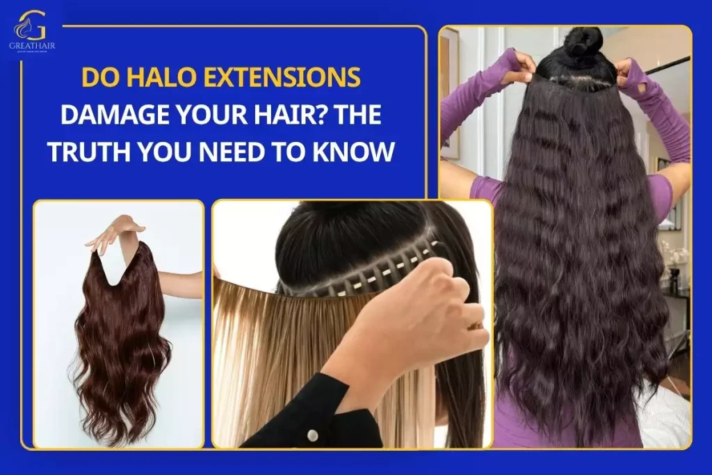 Do Halo Extensions Damage Your Hair