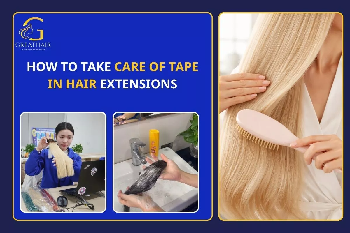 How To Take Care Of Tape In Hair Extensions 18 How To Take Care Of Tape In Hair Extensions