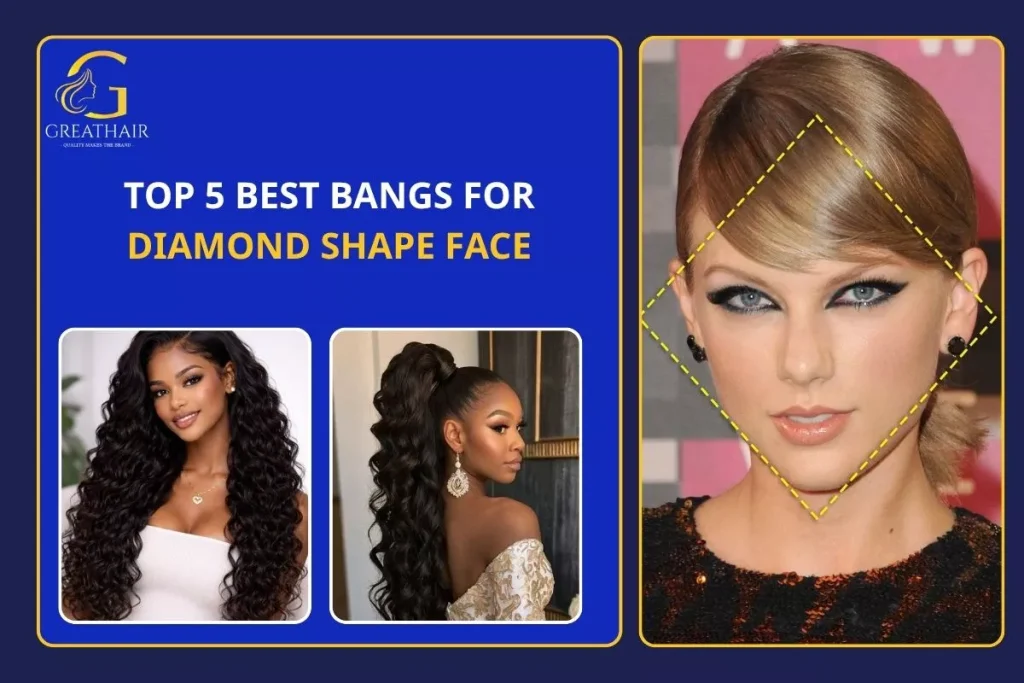 Top 5 Best Bangs for Diamond Shape Face