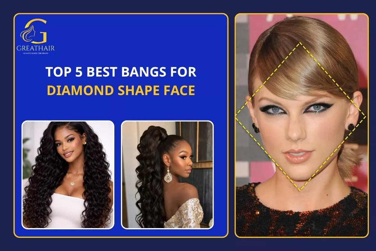Top 5 Best Bangs for Diamond Shape Face 9 Top 5 Best Bangs for Diamond Shape Face