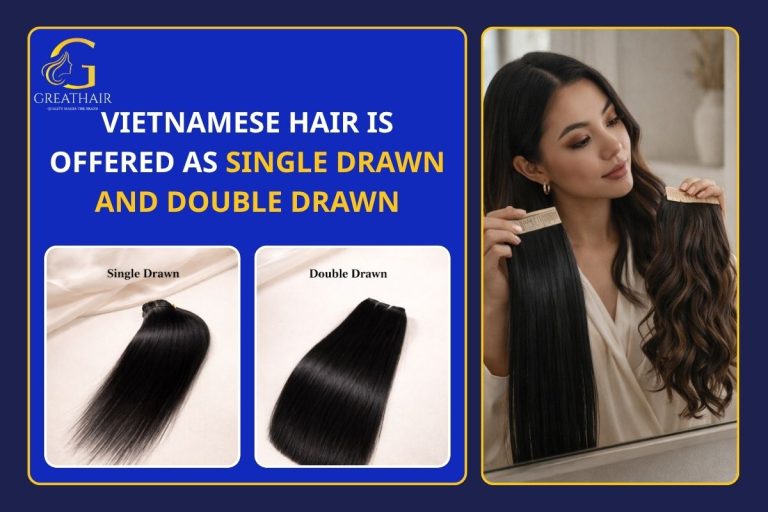 Vietnamese Hair Is Offered As Single Drawn And Double Drawn