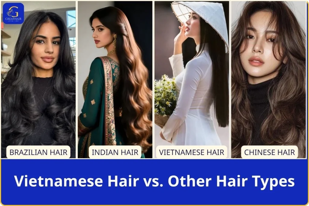 Vietnamese Hair vs. Other Hair Types