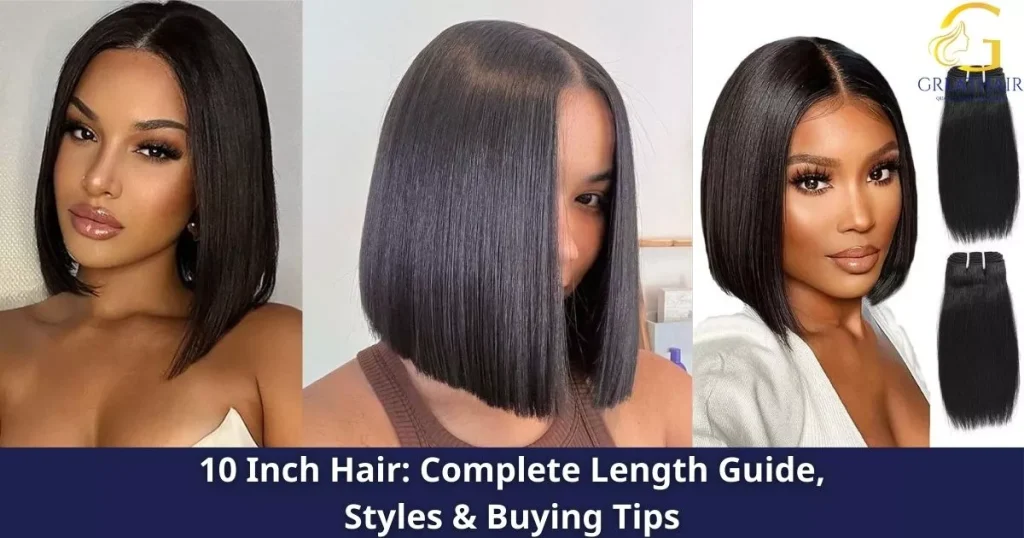 10 Inch Hair Complete Length Guide, Styles & Buying Tips 4 10 Inch Hair length