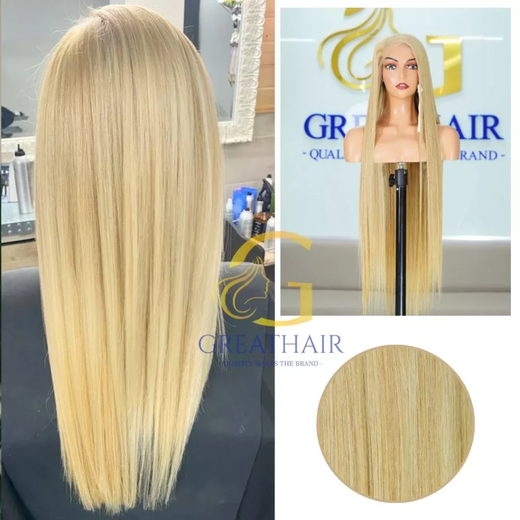 Bone Straight Hd Transparent Lace Wigs Blonde 60/6C 30inches 1 100% human hair hd transparent lace wigs
