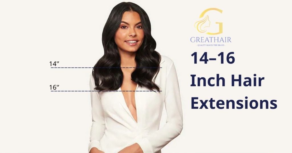 Hair Extension Lengths: Complete Guide for Wholesale Buyers 5 14–16 Inch Hair Extensions