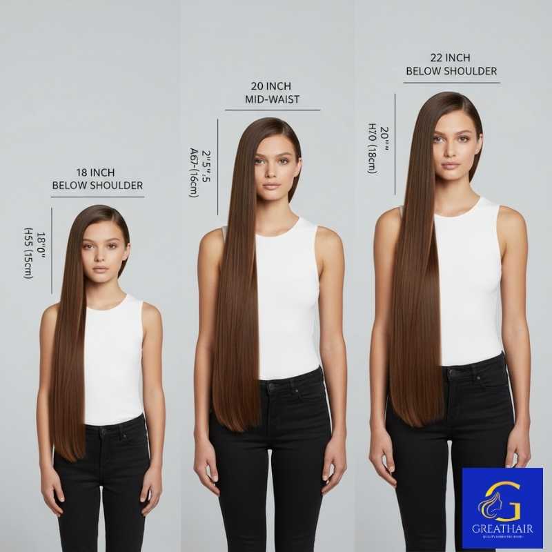 Hair Extension Lengths Guide How to Choose the Perfect Length for Your Style 23 Choosing the Right Length for Your Height and Style