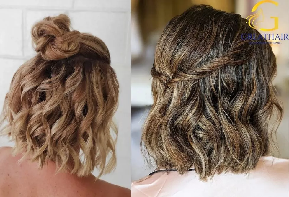 10 Inch Hair Complete Length Guide, Styles & Buying Tips 15 10 Inch Hair Half Up – Half Down