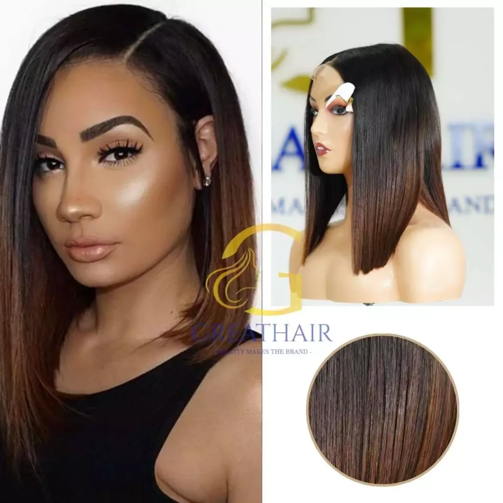 Ombre Straight HD Lace Human Hair Wig Black Brown 2 Maintaining the Beauty of Your HD Lace Human Hair Wig