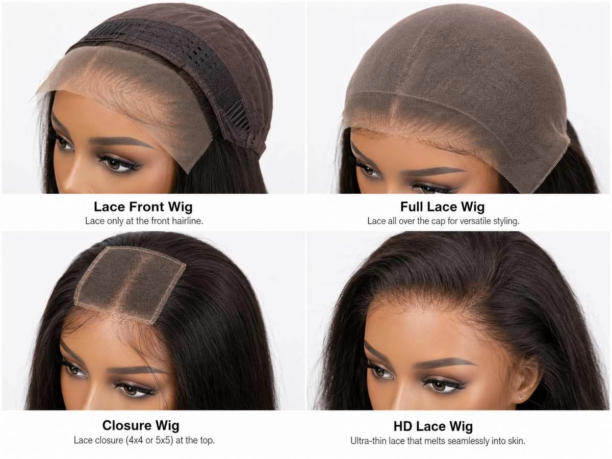 Different Types of Wigs by Construction