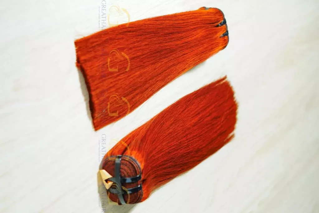 SDD Bone Straight Weft Hair Extensions - Burnt Orange 1 bone-straight-weft-hair-extensions