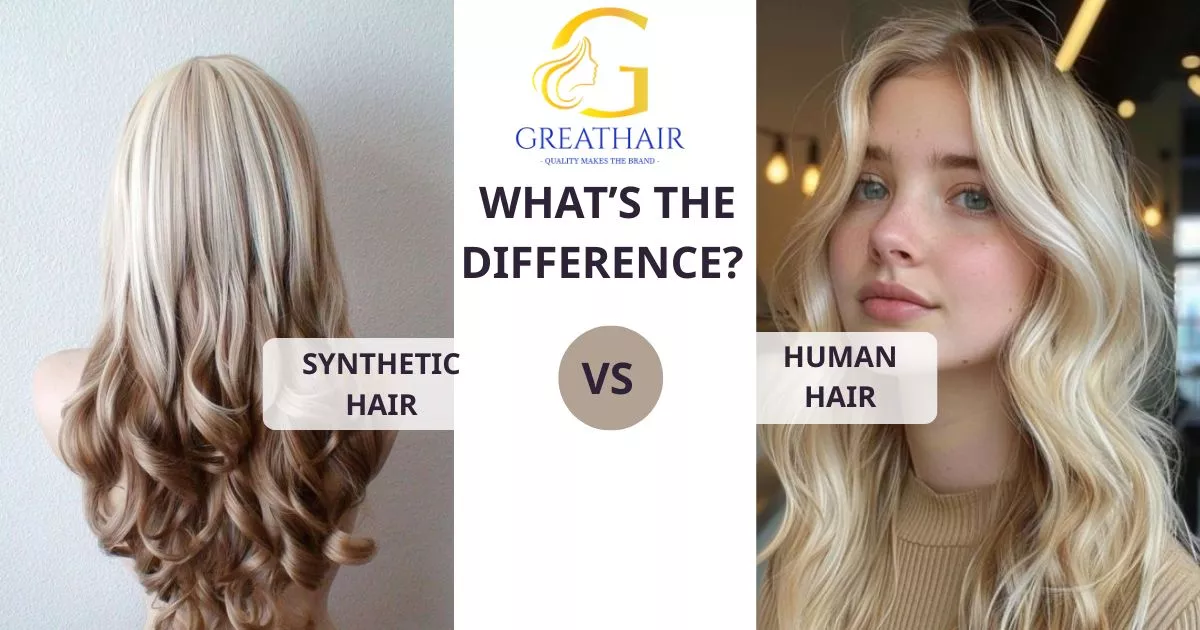 Human Hair vs Synthetic Hair Extensions - 4 Key Differences You Must Know 14 Human Hair vs Synthetic Hair Extensions – What’s the Real Difference?
