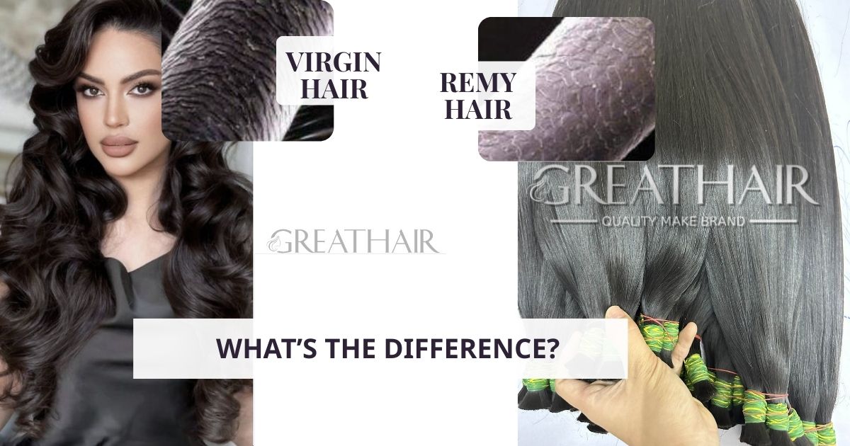 Remy Hair vs Virgin Hair vs 100% Human Hair – What’s the Difference?
