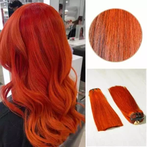 SDD Bone Straight Weft Hair Extensions - Burnt Orange