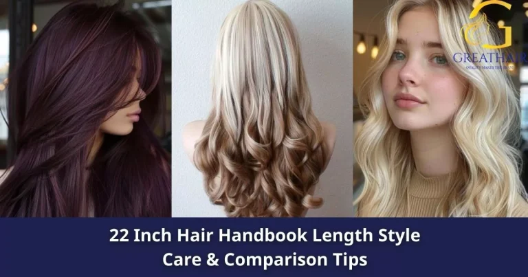 22 Inch Hair Handbook Length Style Care & Comparison Tips