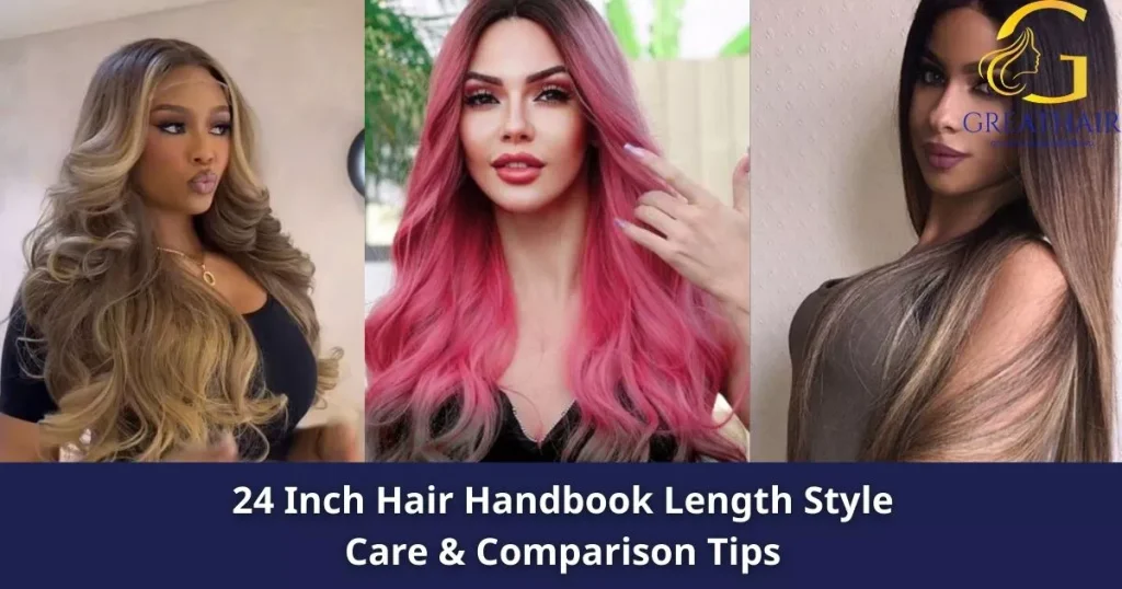 24 Inch Hair Handbook Length Style Care & Comparison Tips 4 24 Inch Hair Handbook Length Style Care