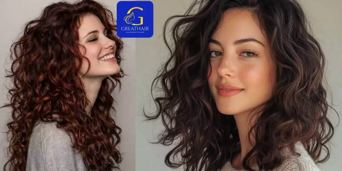 7+ Best Curly Hairstyles for Heart Shaped Faces 6 Long Curly Hair with Face-Framing Layers