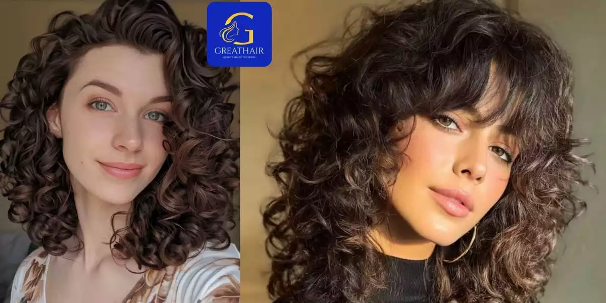 7+ Best Curly Hairstyles for Heart Shaped Faces 5 Medium Layered Curly Cut