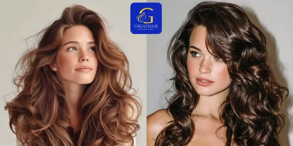 Side-Parted Voluminous Curls