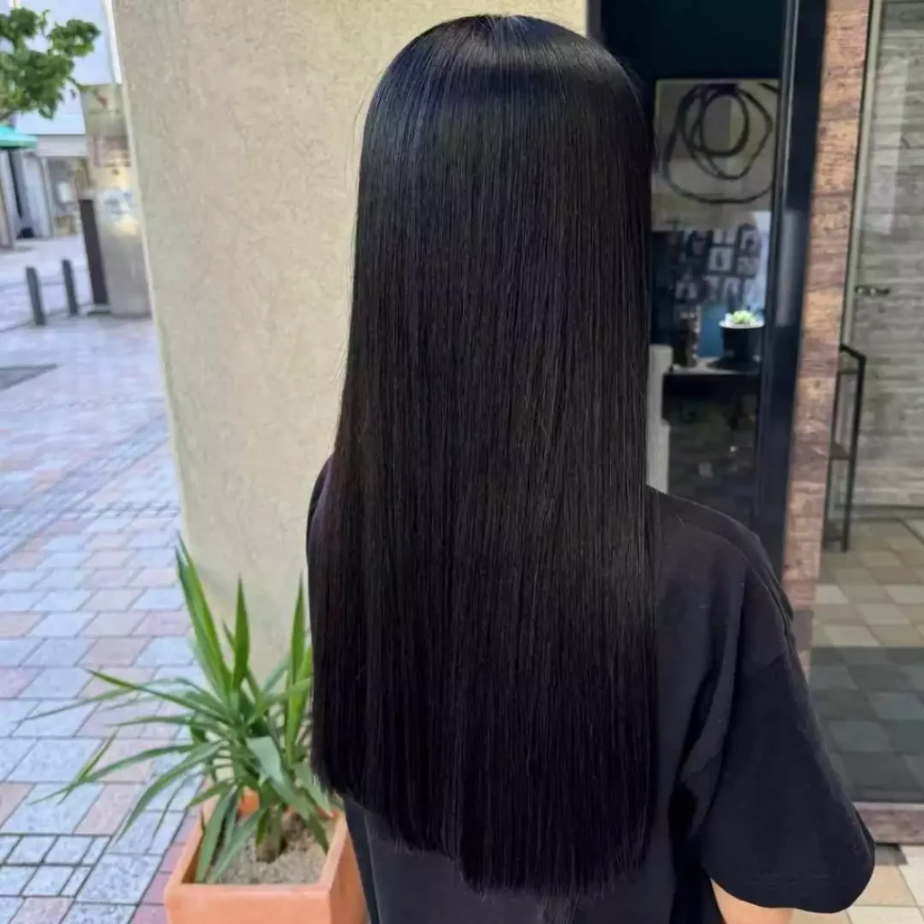 Straight K-tip Extensions Black Hair