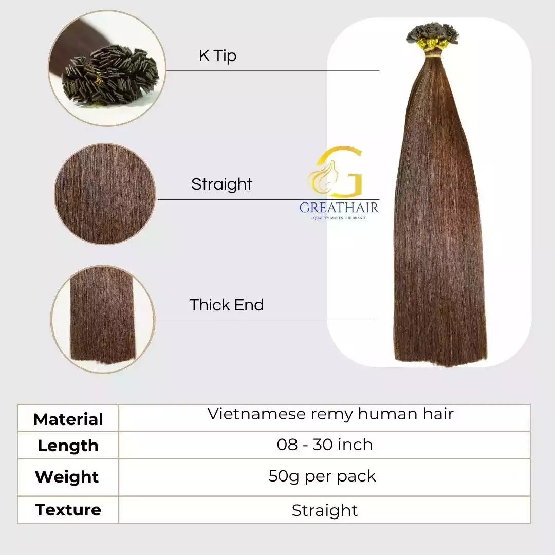 color-3-straight-k-tip-extensions2 Color 3 Straight K-tip Extensions