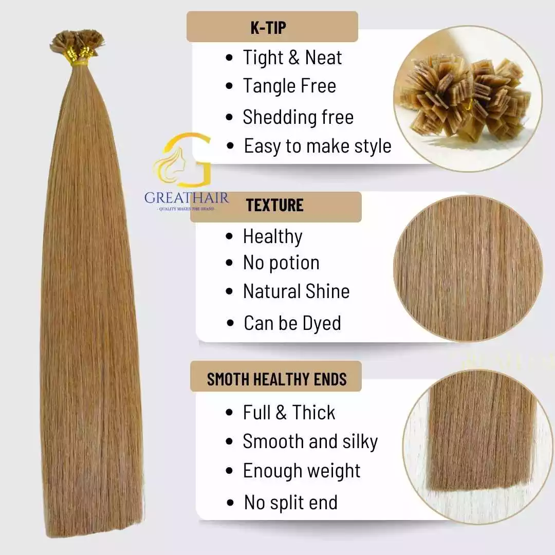 natural-light-brown-6b-straight-k-tip-extensions1 Natural Light Brown (6B) Straight K-tip Extensions