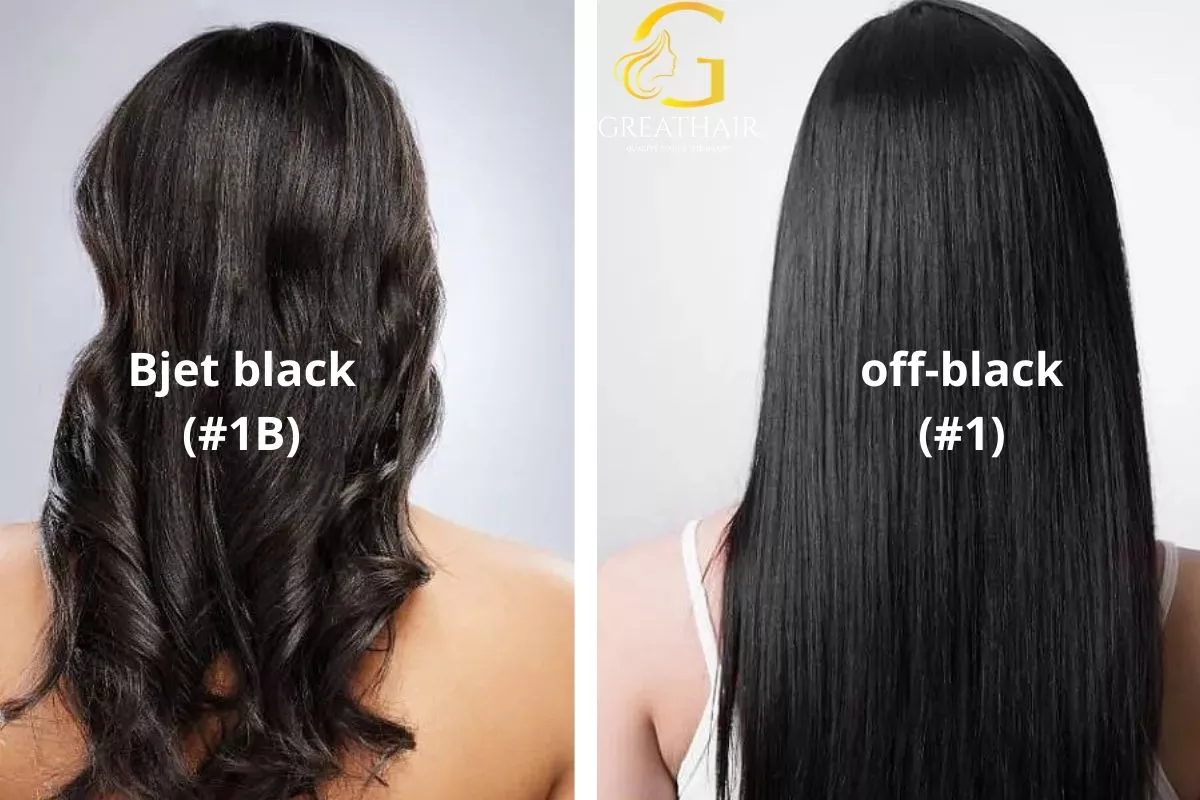1B Hair Color Natural Black Shade, Styling Ideas & Care Tips 3 Jet Black vs 1B Hair Color