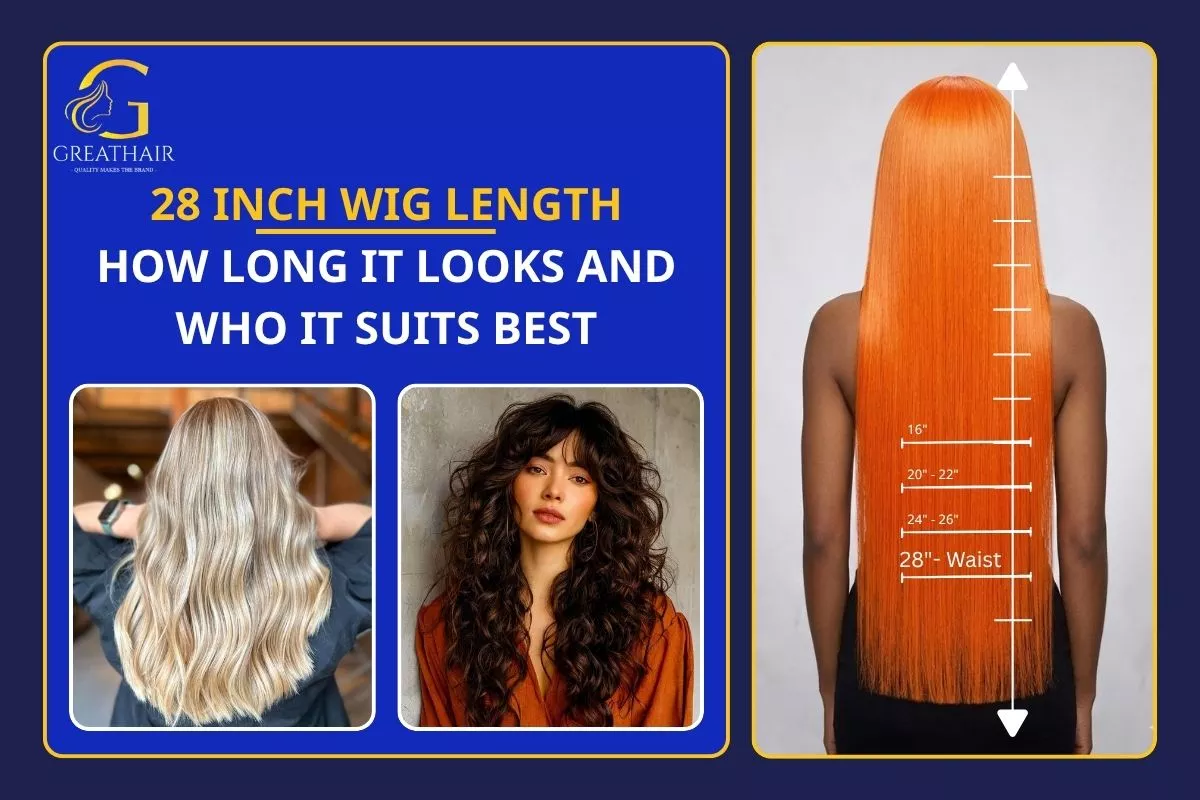28 Inch Wig Length Guide: How Long It Looks and Who It Suits Best 26 28 Inch Wig Length Chart