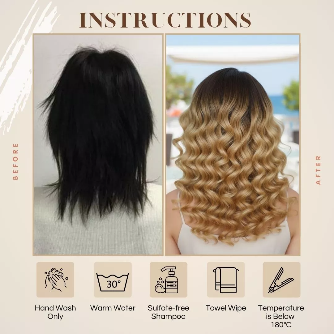 Brown Blonde Bouncy Wig 13x4 Human Hair 4 Brown Blonde Bouncy Wig 13x4 Human Hair 4