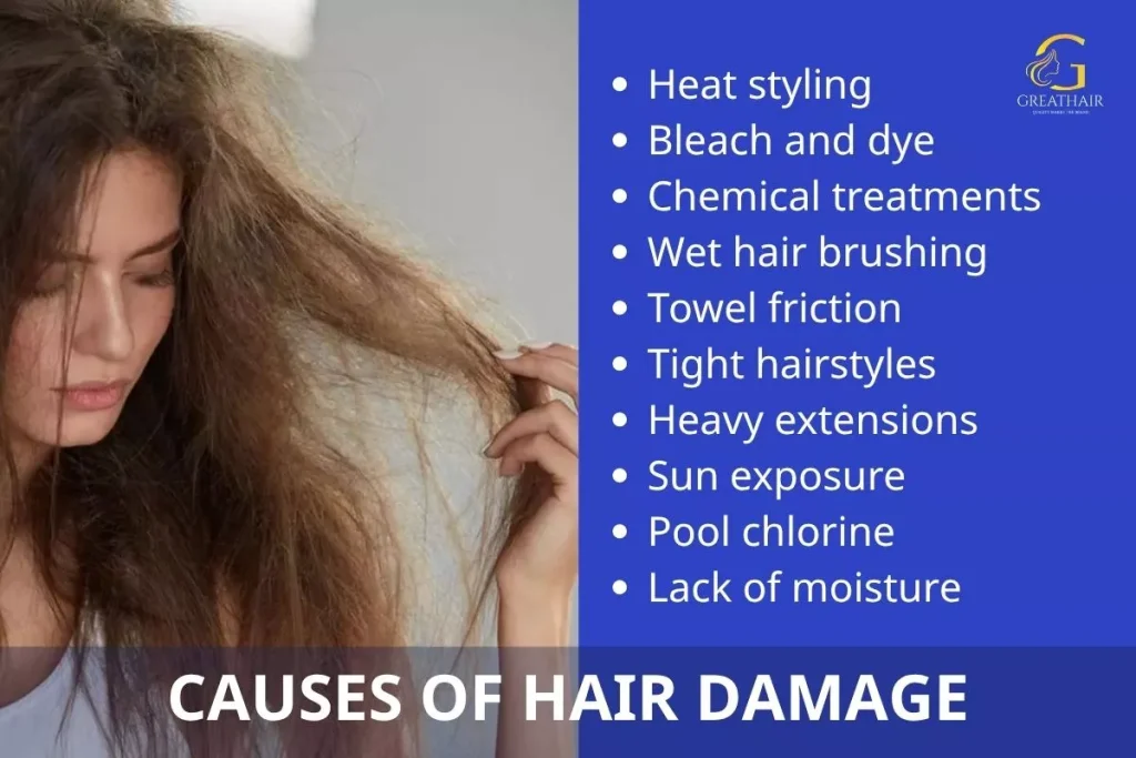 The Best Hair Extensions for Fine and Damaged Hair 10 Why fine hair gets damaged so easily