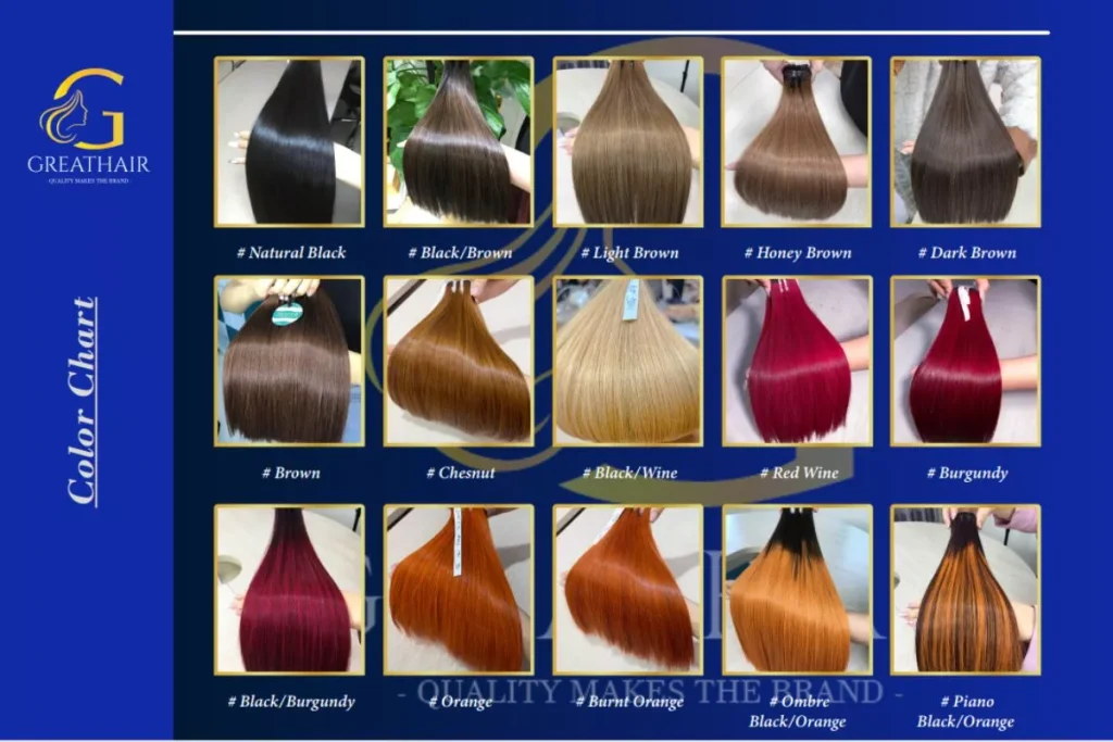Greathair Color Chart