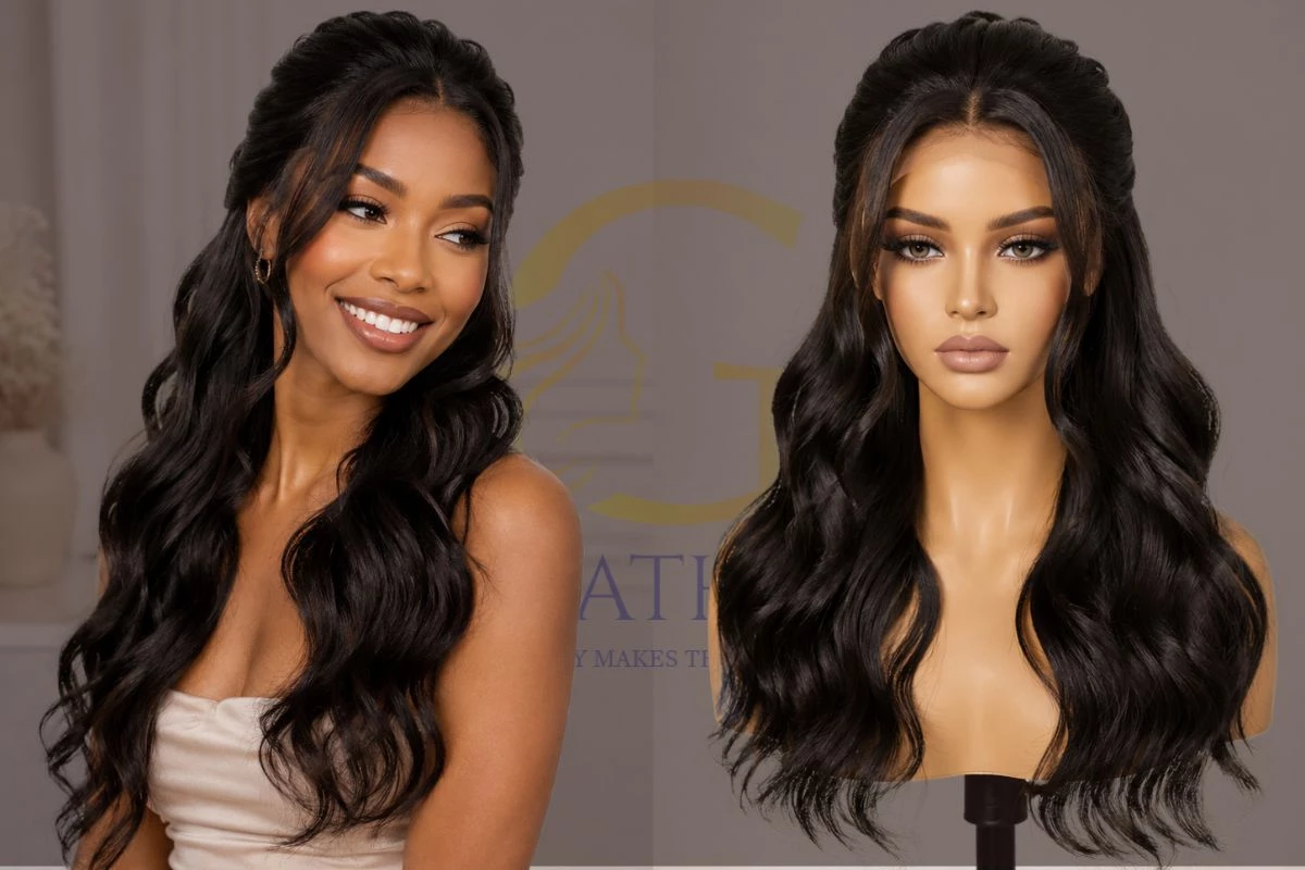 Half Up Half Down Waves