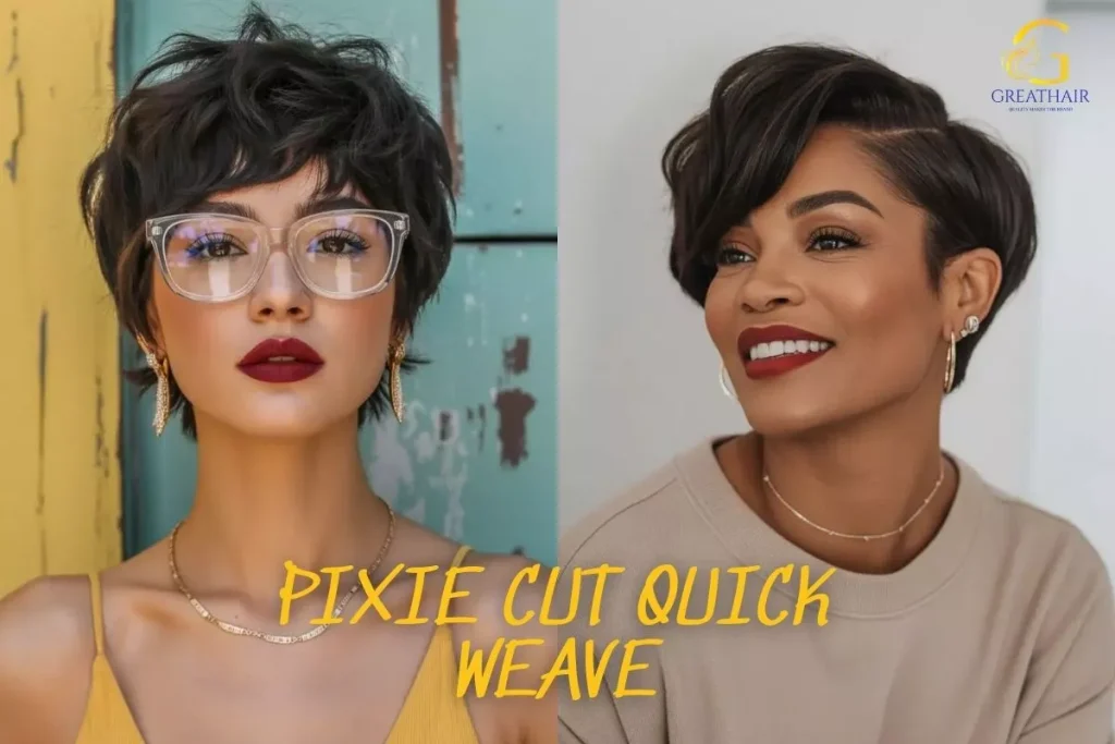 Revamp Your Look with These 10 Quick Weave Hairstyles 23 Pixie Cut Quick Weave